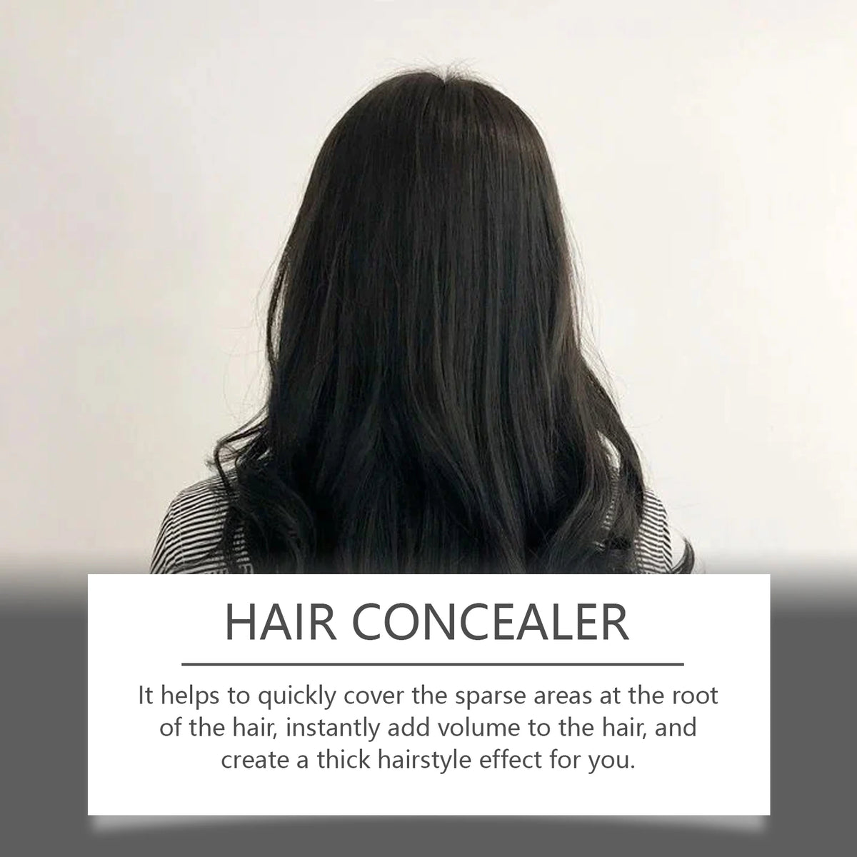 Instant Hair Concealer and Root Cover Up for Thicker Fuller Looking Hair