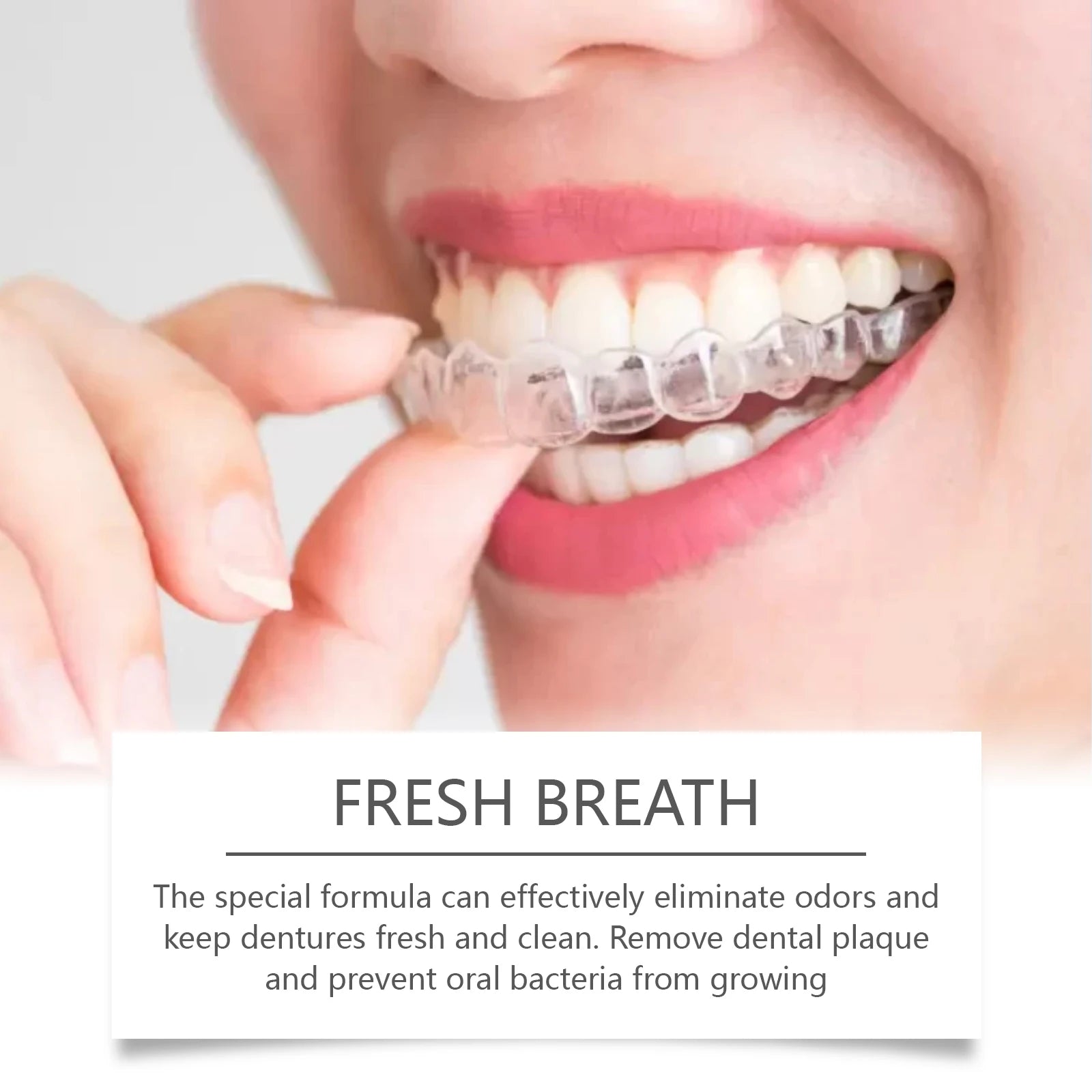 Effervescent Denture Cleaning Tablets for Stain Removal and Fresh Breath - 4