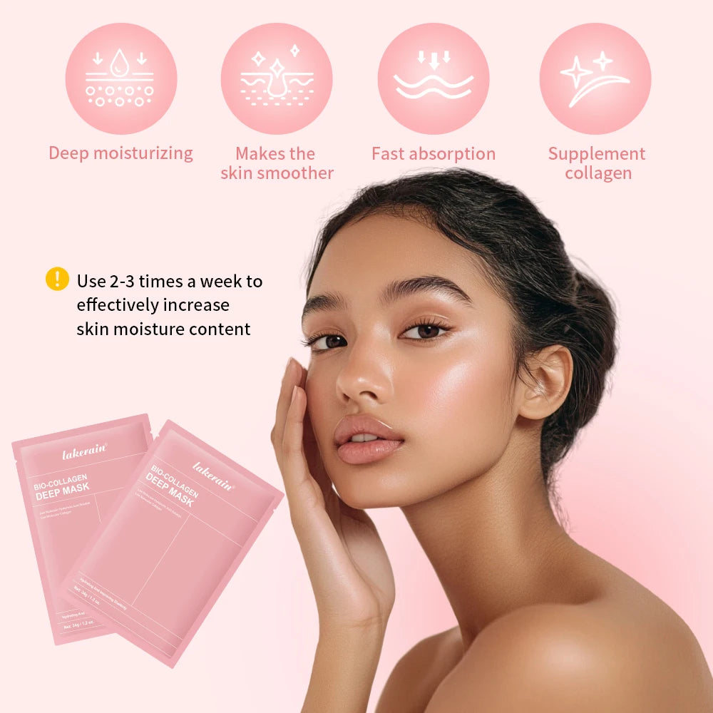 Bio-Collagen Deep Hydrating Face Mask for Pore Tightening and Glow - 5