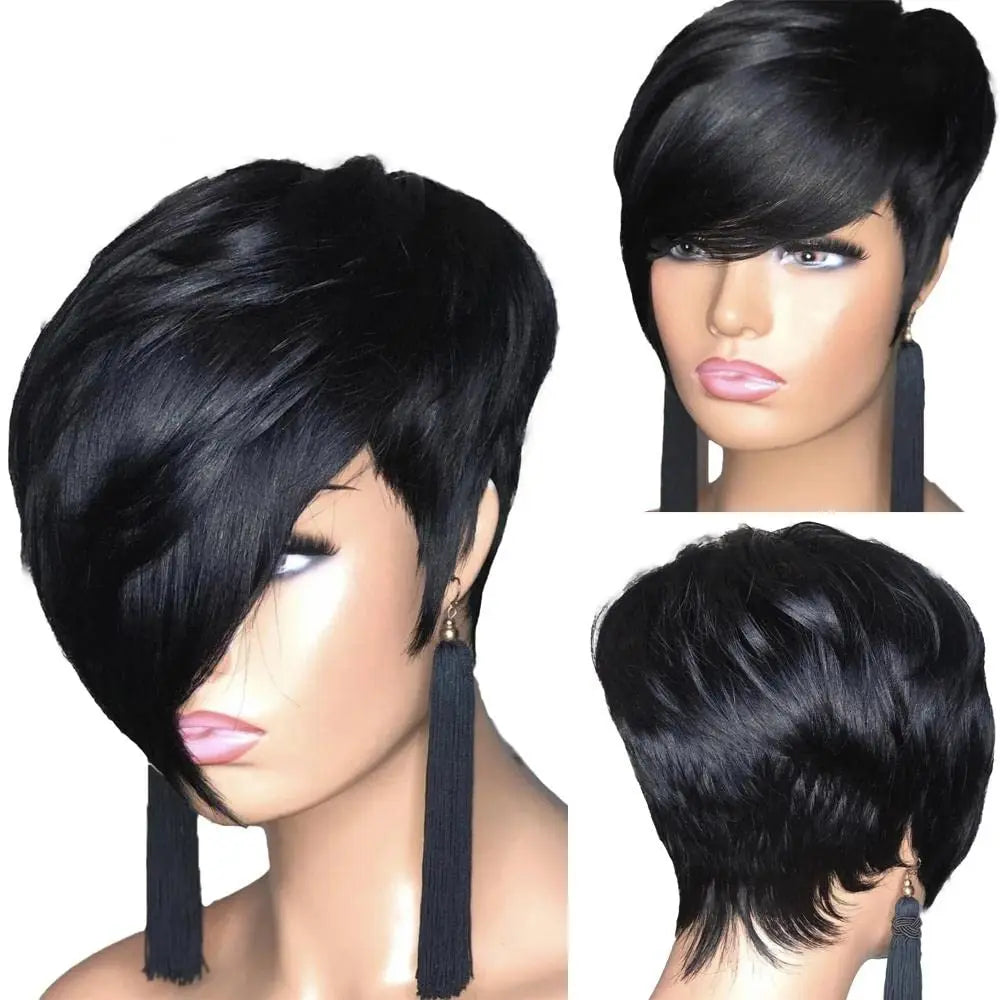 Short Layered Pixie Cut Wig for Women