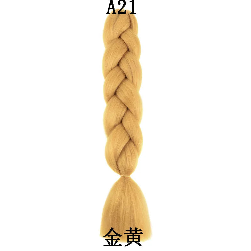 24-Inch Synthetic Jumbo Braiding Hair Extensions for Styling - 26