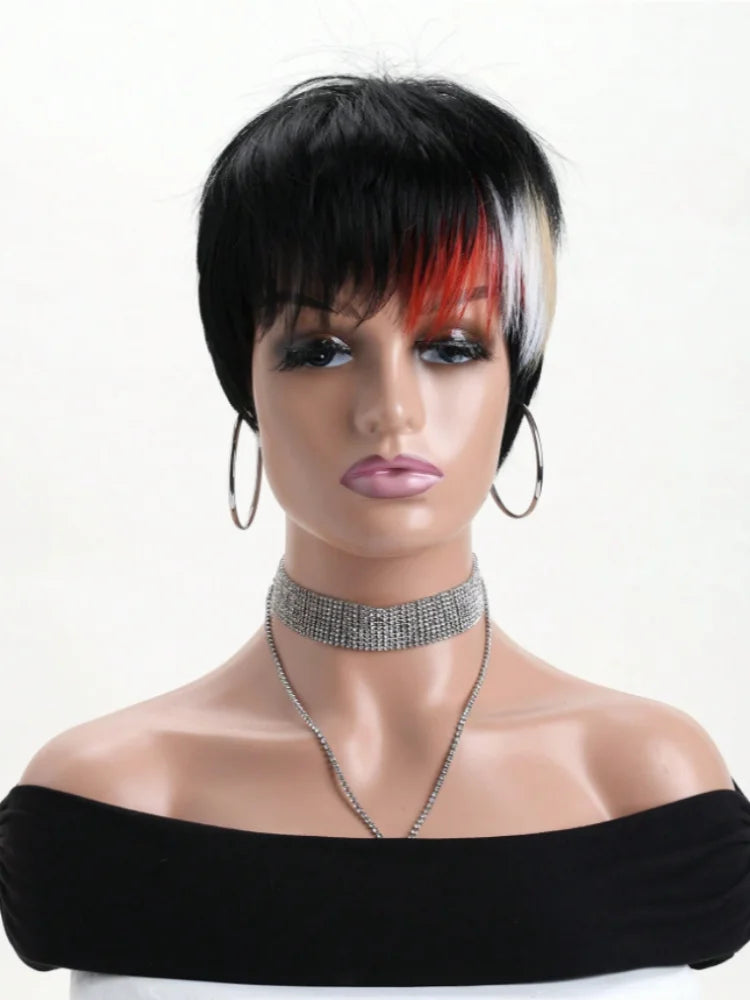 Short Curly Pixie Cut Wig for Daily Wear