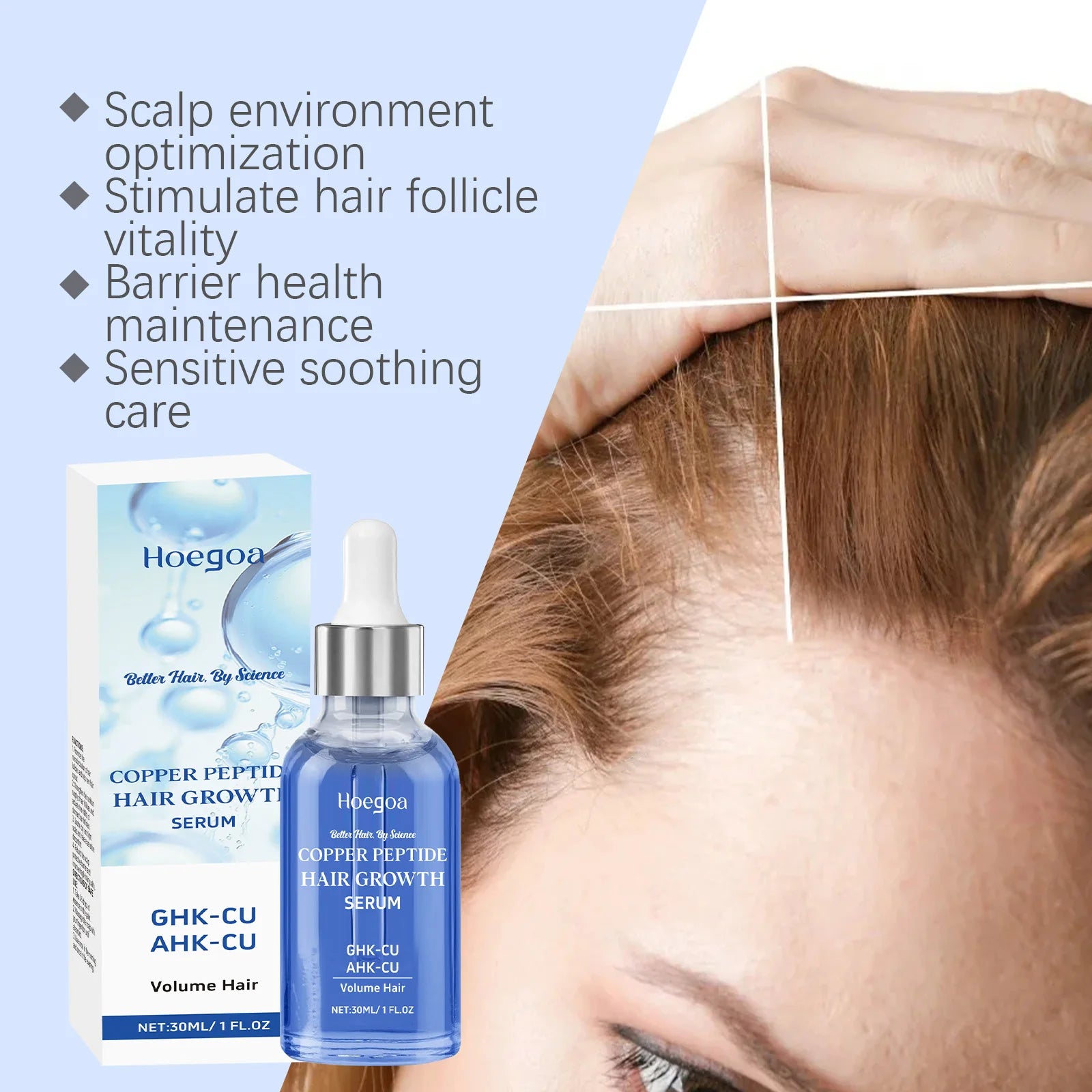 Copper Peptide Hair Growth Serum for Damaged and Thinning Hair - 11
