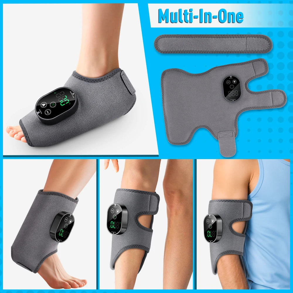 Heated Vibration Ankle and Foot Massager for Pain Relief and Recovery - 2