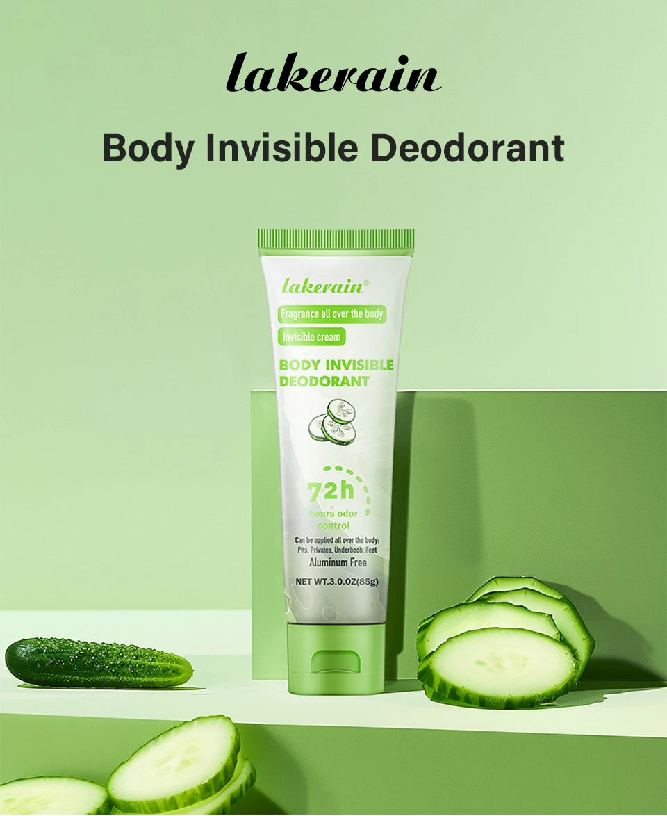 Long-Lasting Invisible Body Deodorant Cream for All-Day Freshness