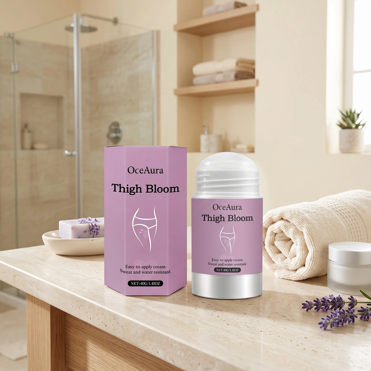 Anti-Chafe Thigh Balm Stick for Skin Protection and Friction Relief