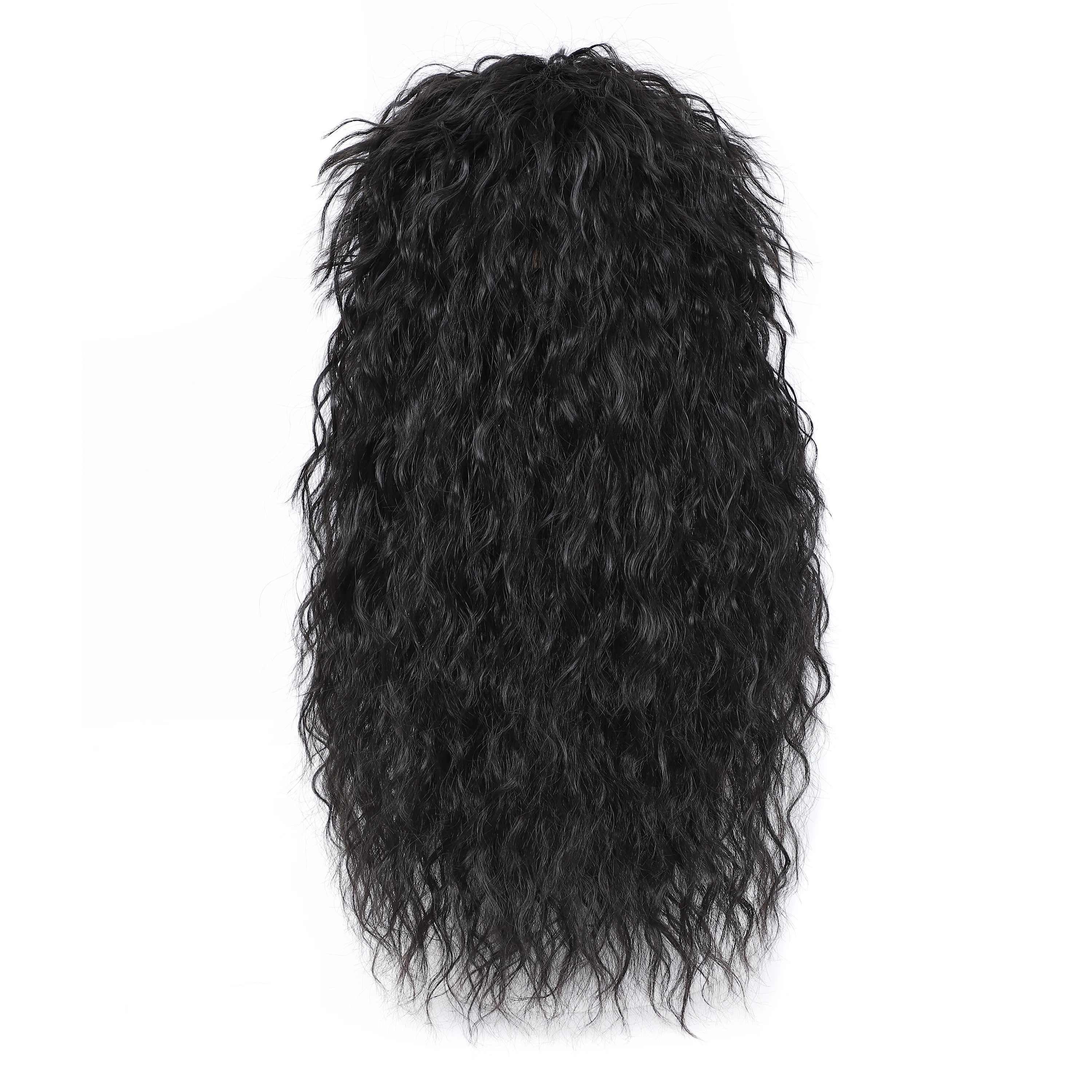 Long Wavy Black Costume Wig for Halloween Parties and Cosplay Events - 8
