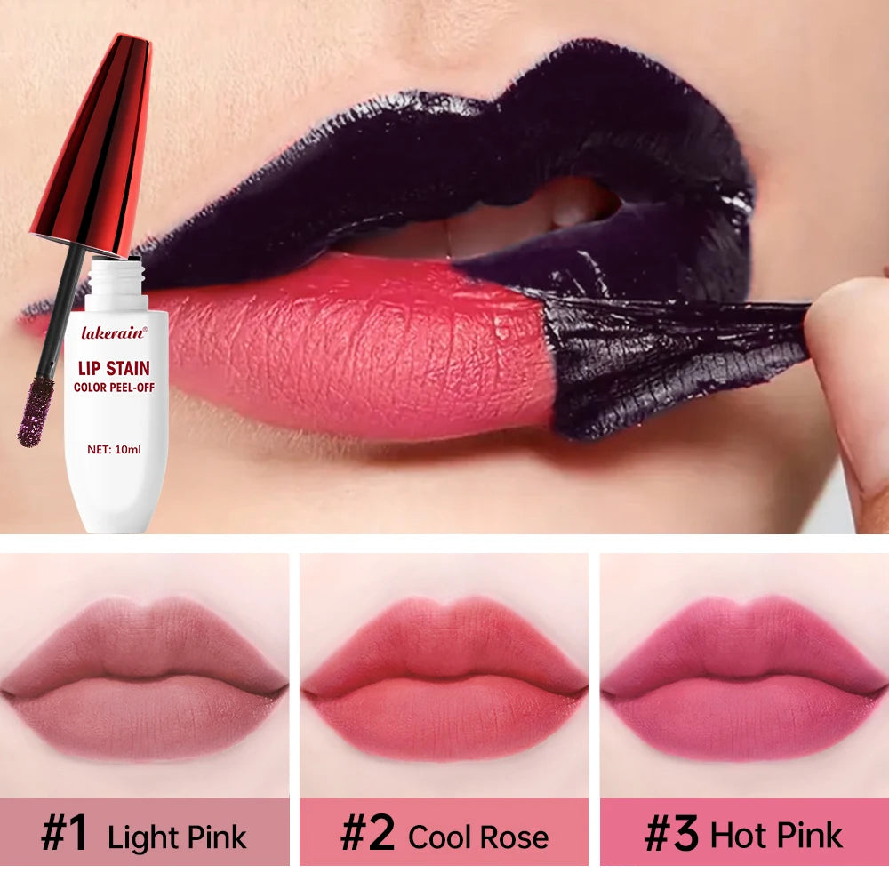 Long-Lasting Waterproof Peel-Off Lip Stain Tint for All-Day Wear