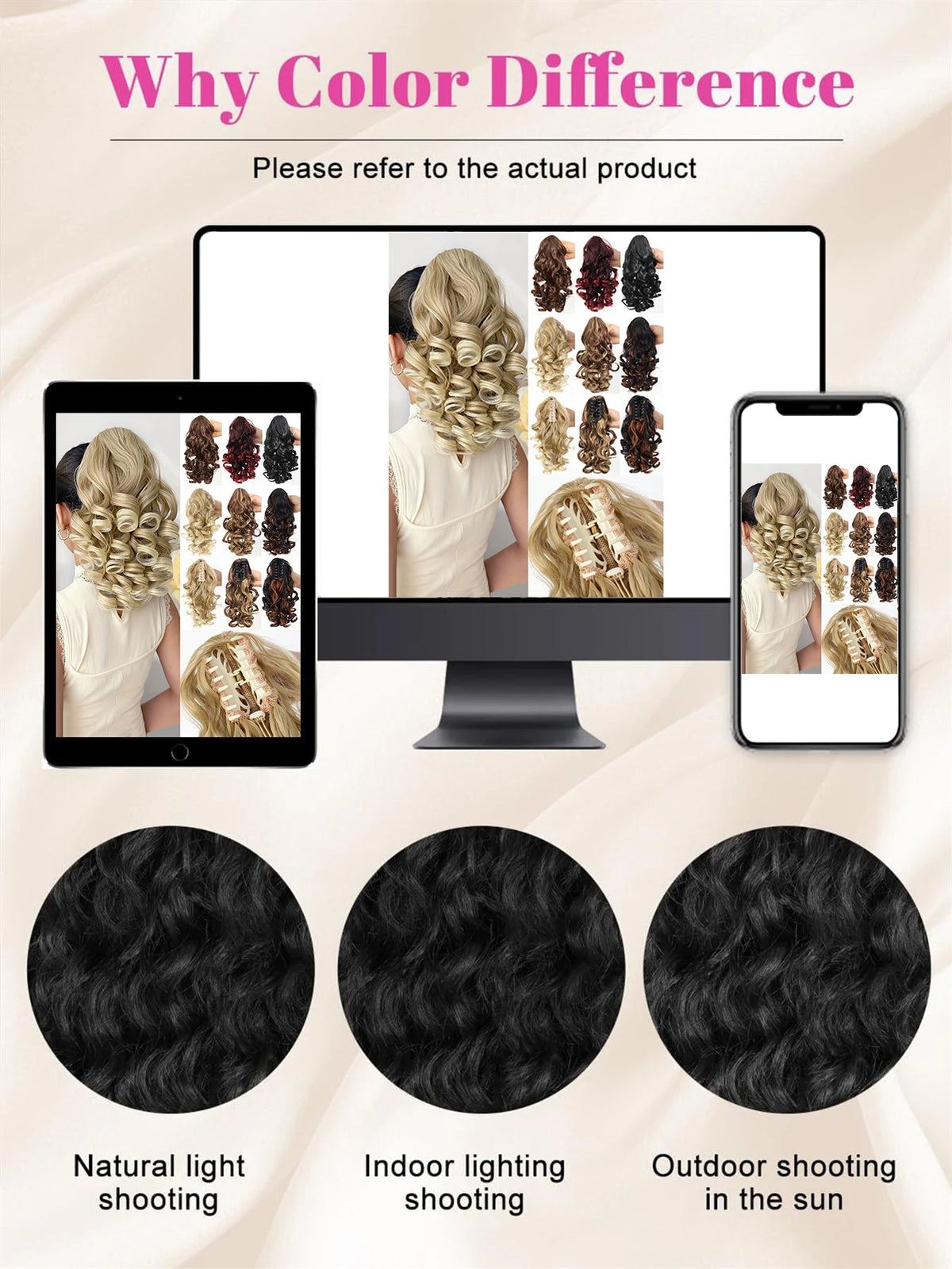 12-Inch Curly Claw Clip Ponytail Extension