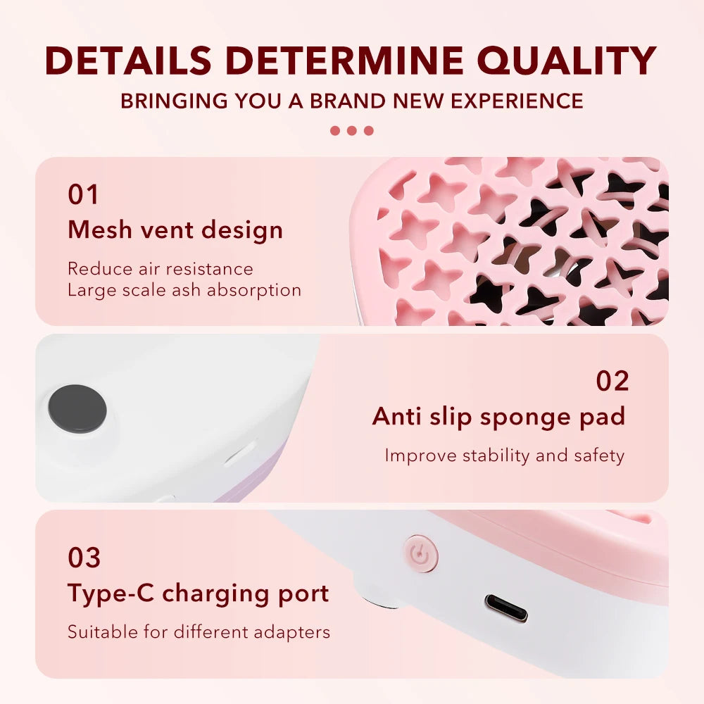 Powerful Portable Nail Dust Collector for Professional Salon Manicures