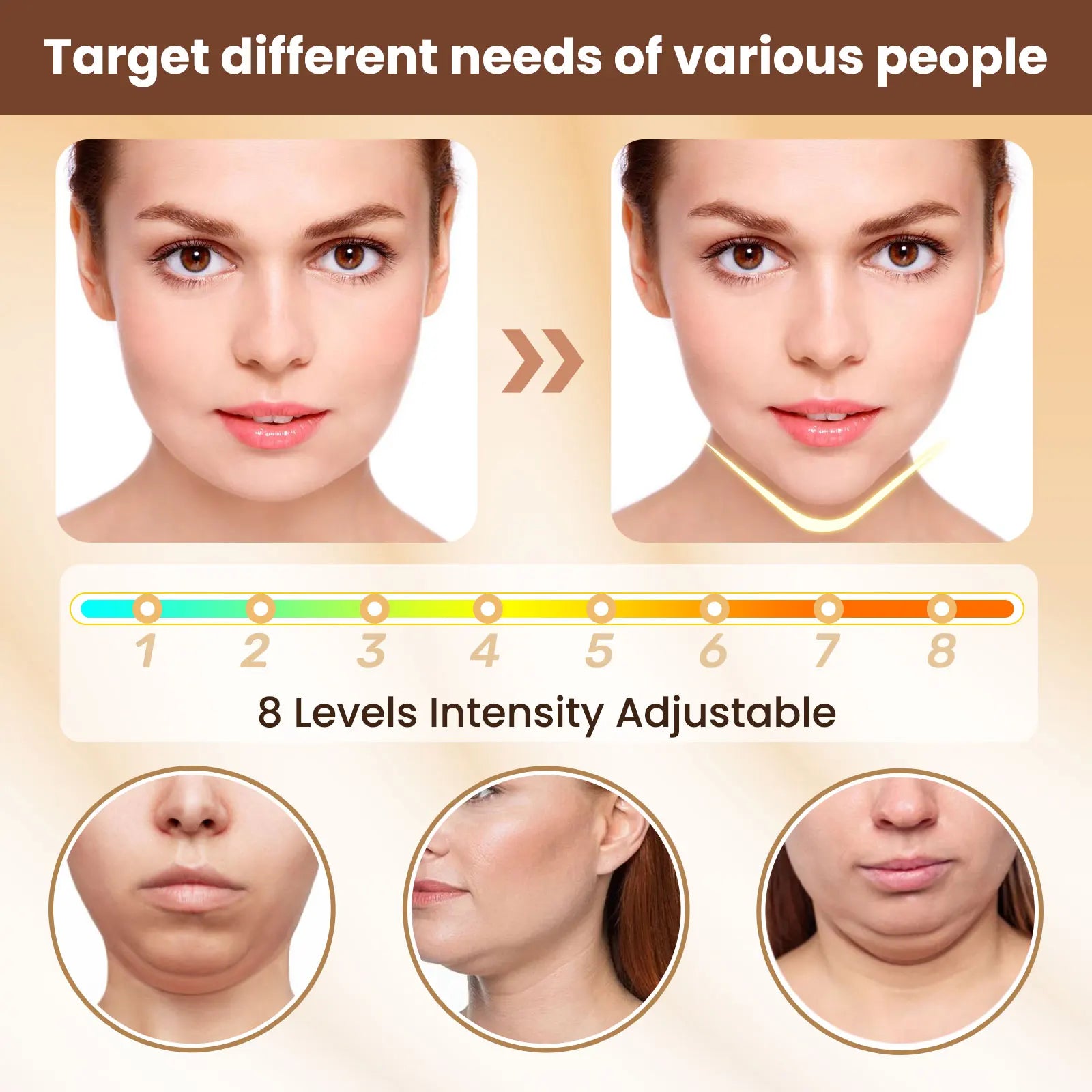 Electric V-Face Lifting Massager for Facial Firming and Skin Toning - 10