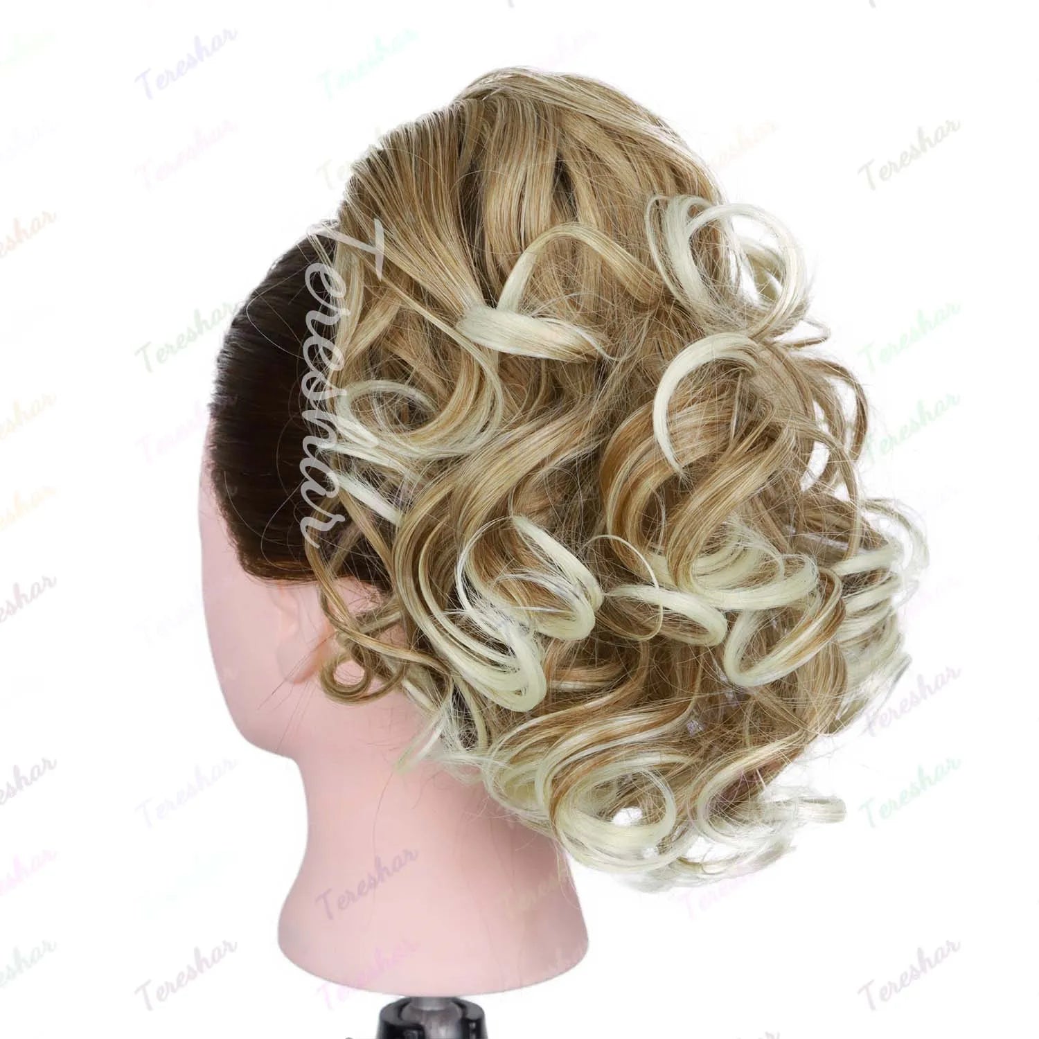 Short Curly Claw Clip Ponytail Hair Extension for Instant Volume - 18