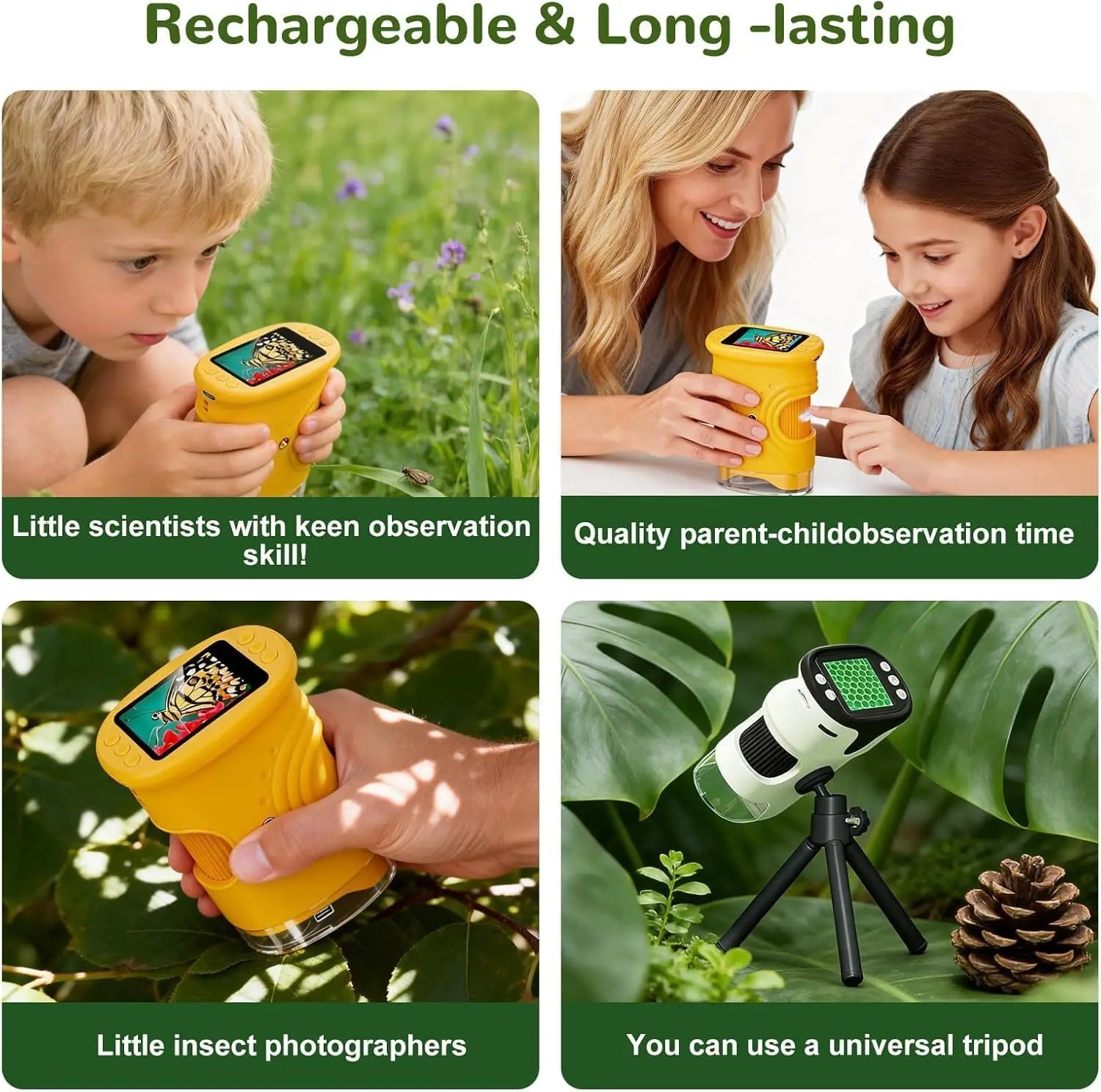 Portable Digital Handheld Microscope for Kids Science Exploration - 5