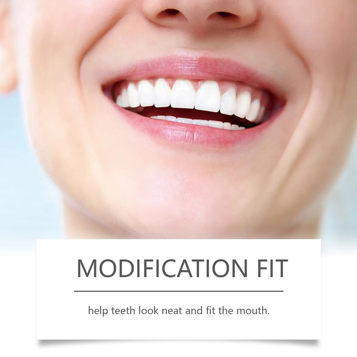 Cosmetic Denture Kit for Covering Missing or Stained Teeth