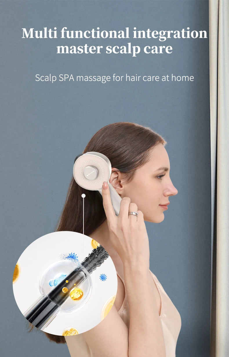 Electric Scalp Massage Comb with Red Light Therapy and Serum Applicator - 9