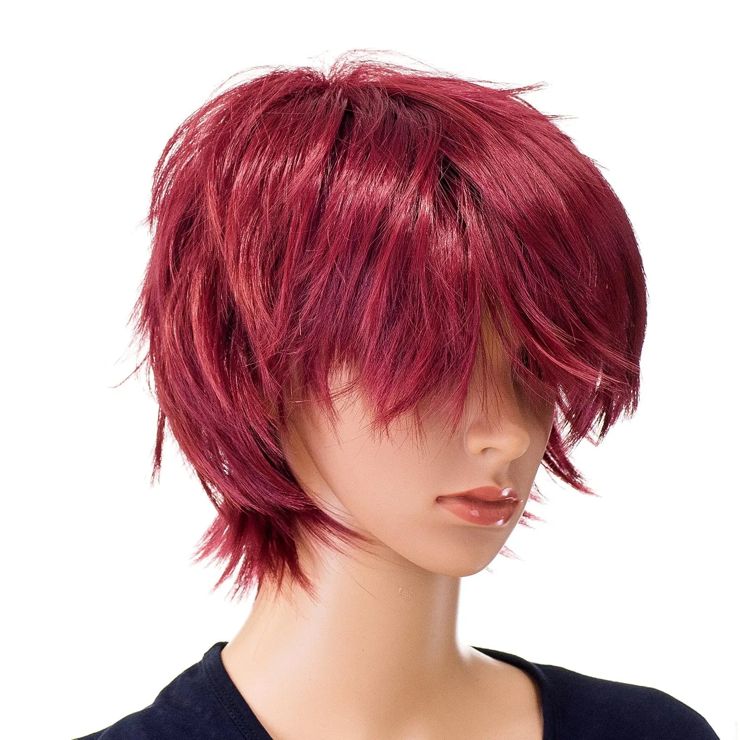Short Spiky Layered Anime Cosplay Wig for Men and Women - 3