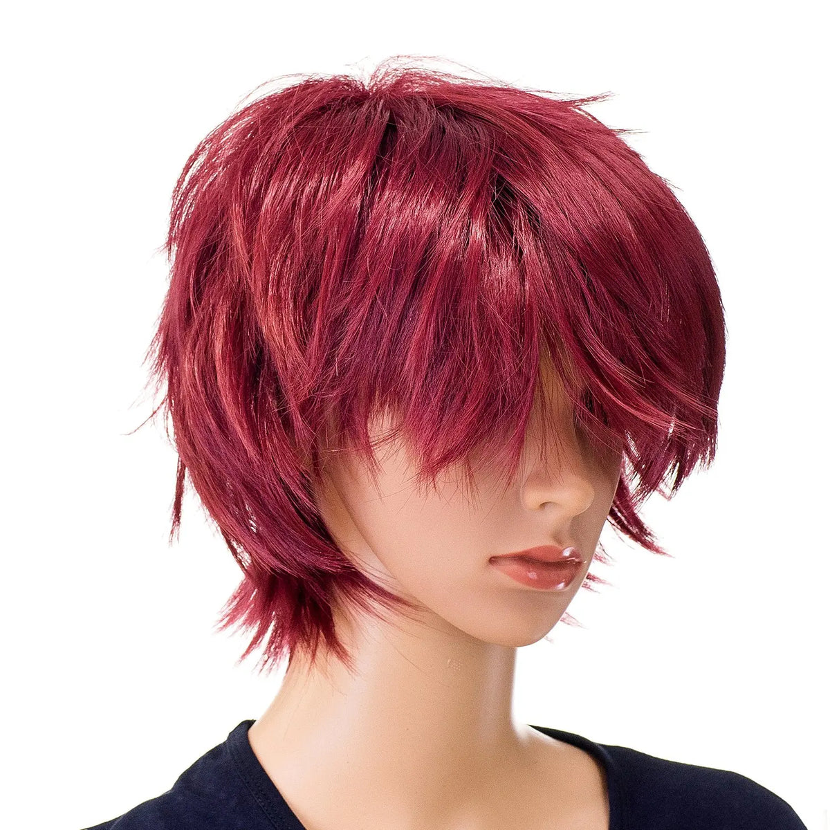 Short Spiky Layered Anime Cosplay Wig for Men and Women