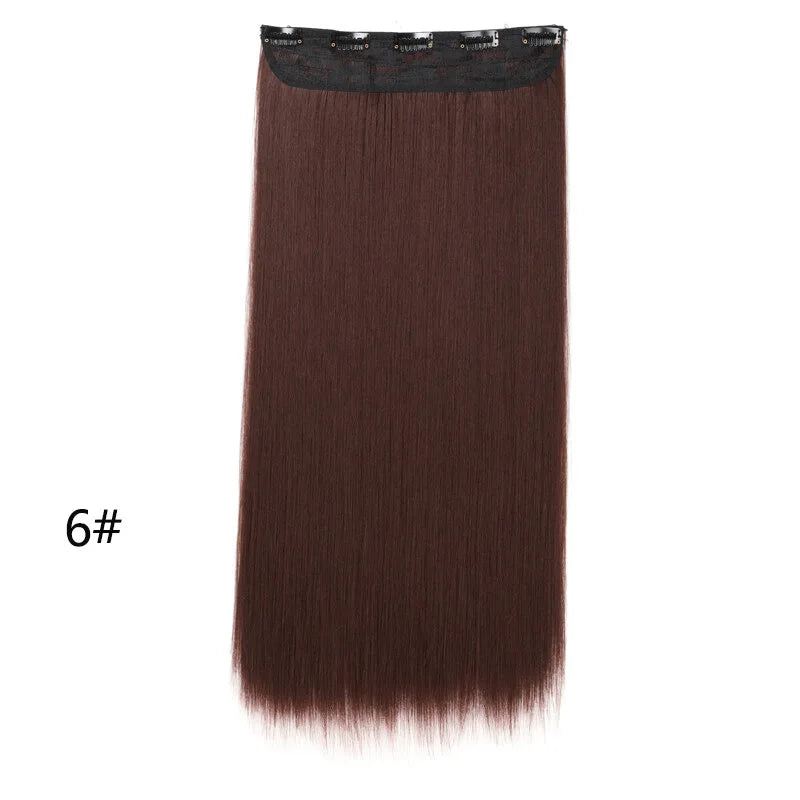 Seamless Straight Clip-In Hair Extensions for Instant Length - 18