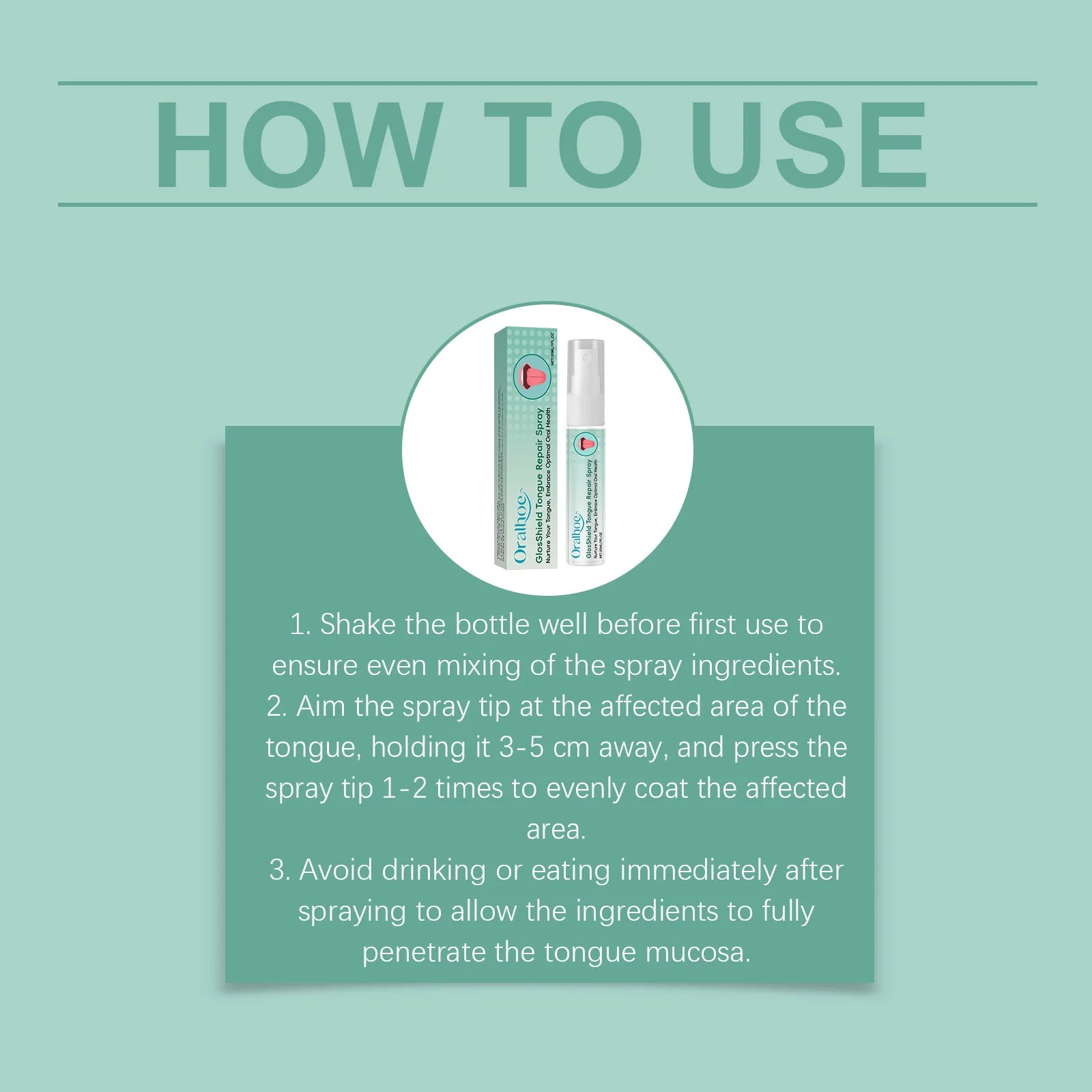 Refreshing Tongue Repair Spray for Oral Hygiene and Bad Breath Relief - 12