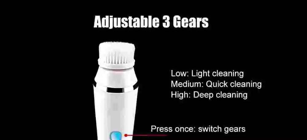 4-in-1 Electric Rotating Facial Cleansing Brush for Deep Pore Exfoliation - 11