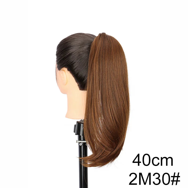 Synthetic Claw Clip Ponytail Hair Extension - 8
