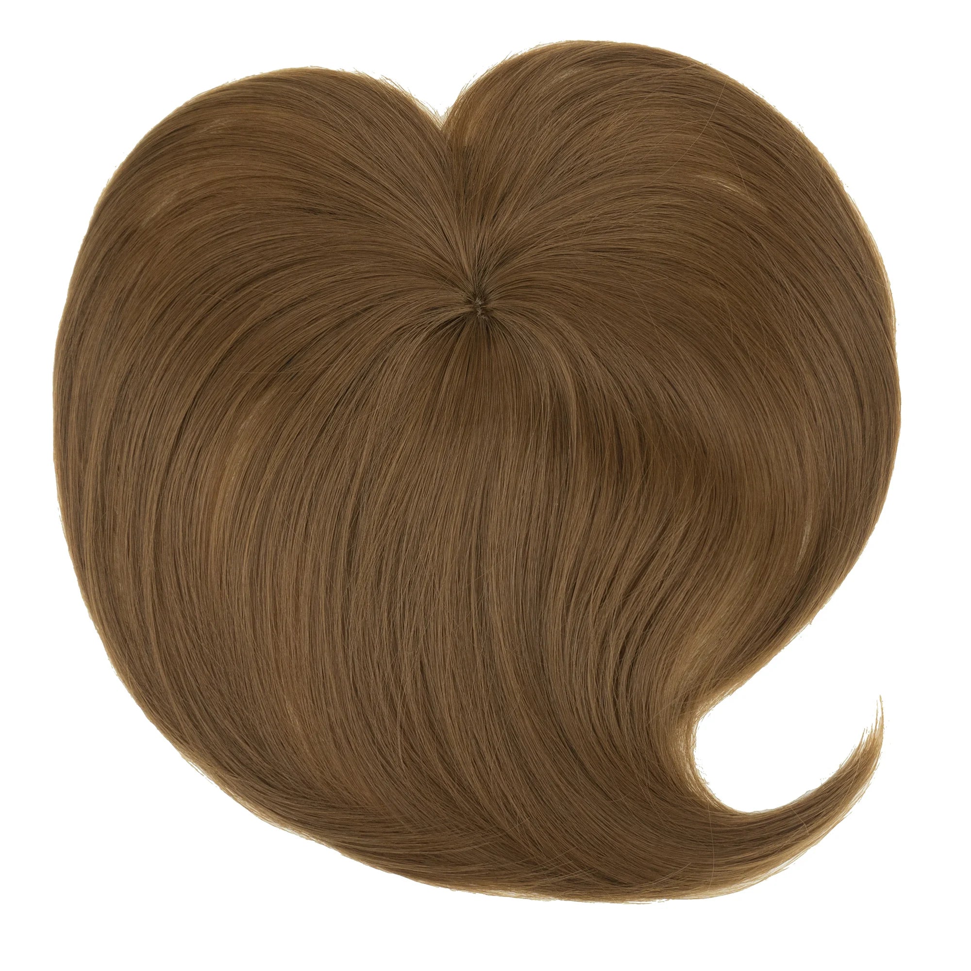 Clip-In Synthetic Hair Topper with Bangs for Natural Volume - 10