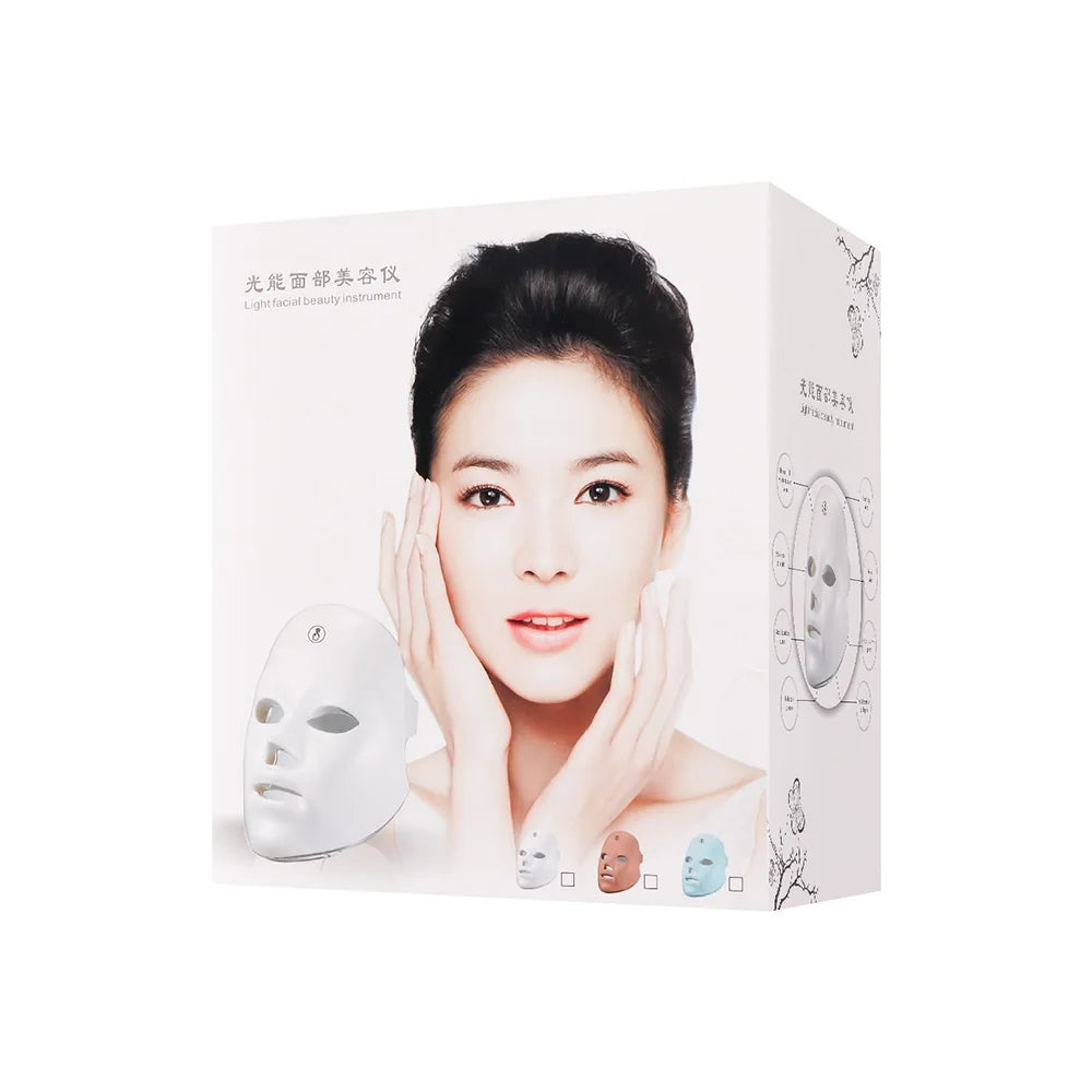 7-Color LED Photon Light Therapy Face Mask for Skin Rejuvenation
