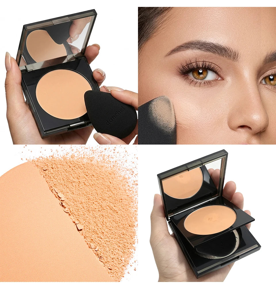 Oil Control Matte Pressed Powder for Flawless Long Lasting Face Makeup