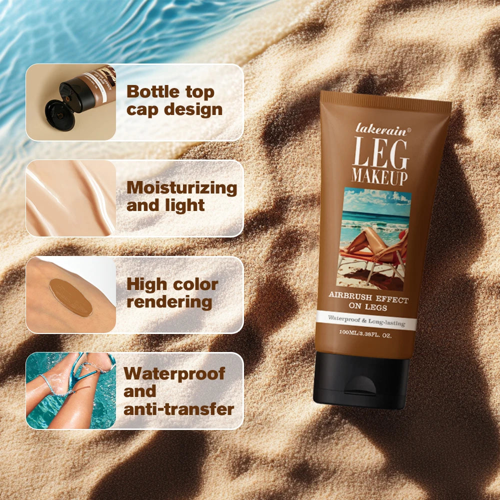 Waterproof Leg Makeup Foundation for Flawless Even Skin Tone Coverage - 2