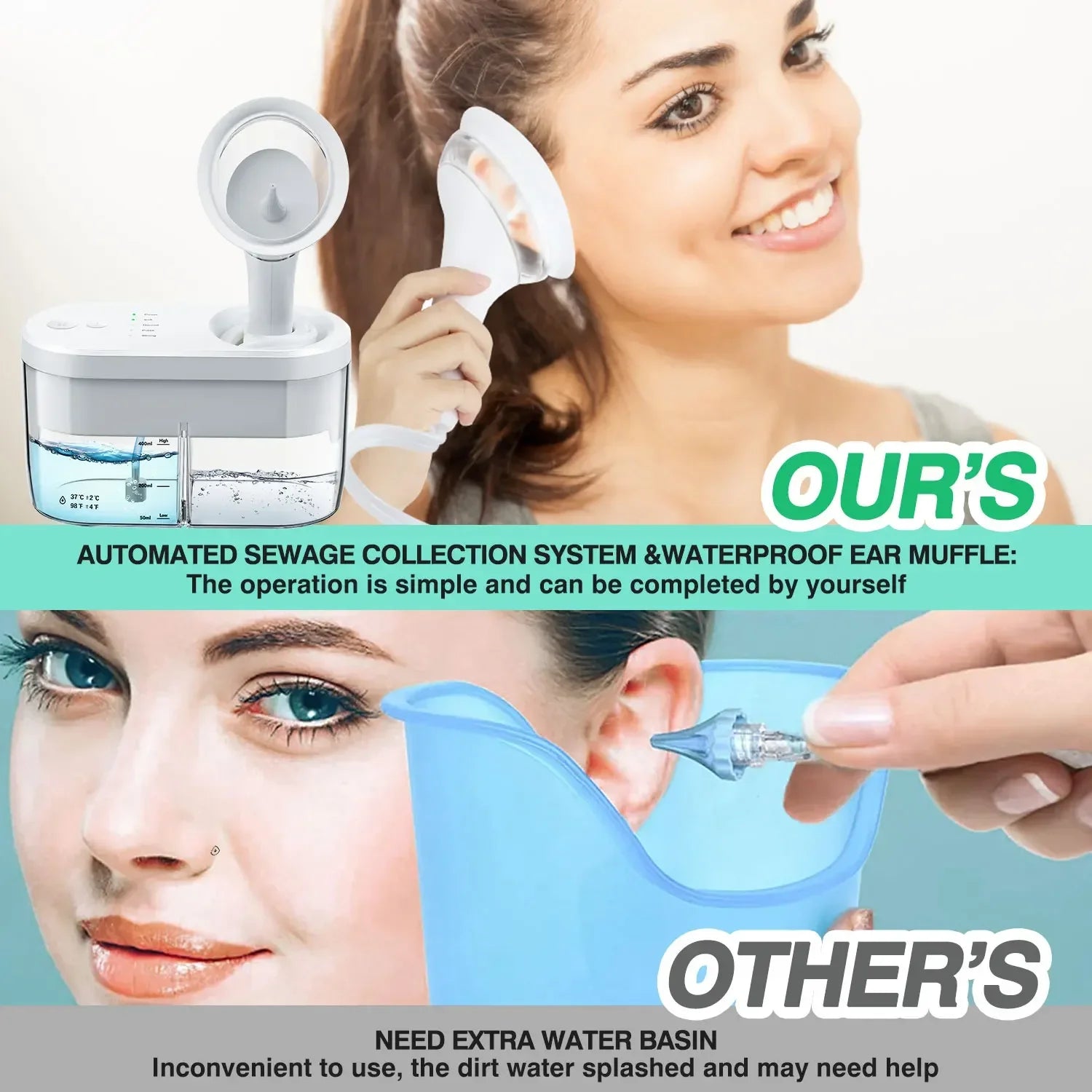 Electric Ear Wax Removal System with 4 Cleaning Modes for Home Use - 2