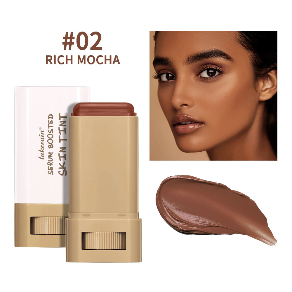 Serum-Boosted Skin Tint Foundation Stick for Radiant Hydrating Coverage