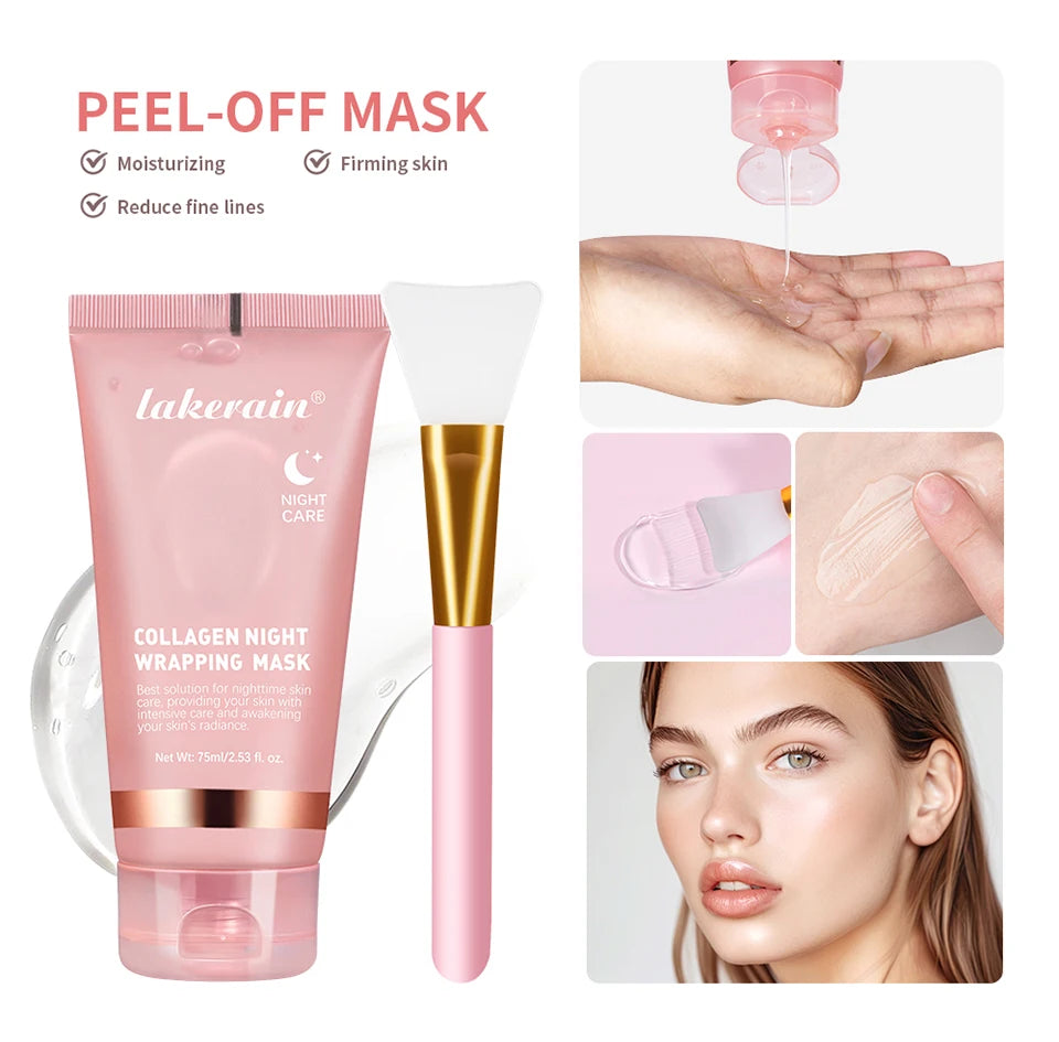 Collagen Overnight Wrapping Peel-Off Mask for Firming and Hydration - 8
