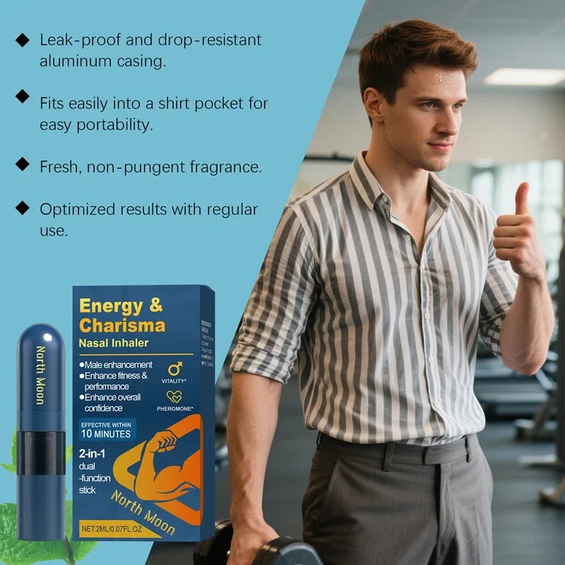 Energy and Charisma Nasal Inhaler for Men Daily Vitality Support - 4