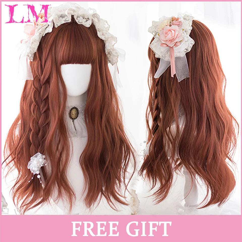 24-Inch Long Pink Cosplay Wig for Costumes - 48