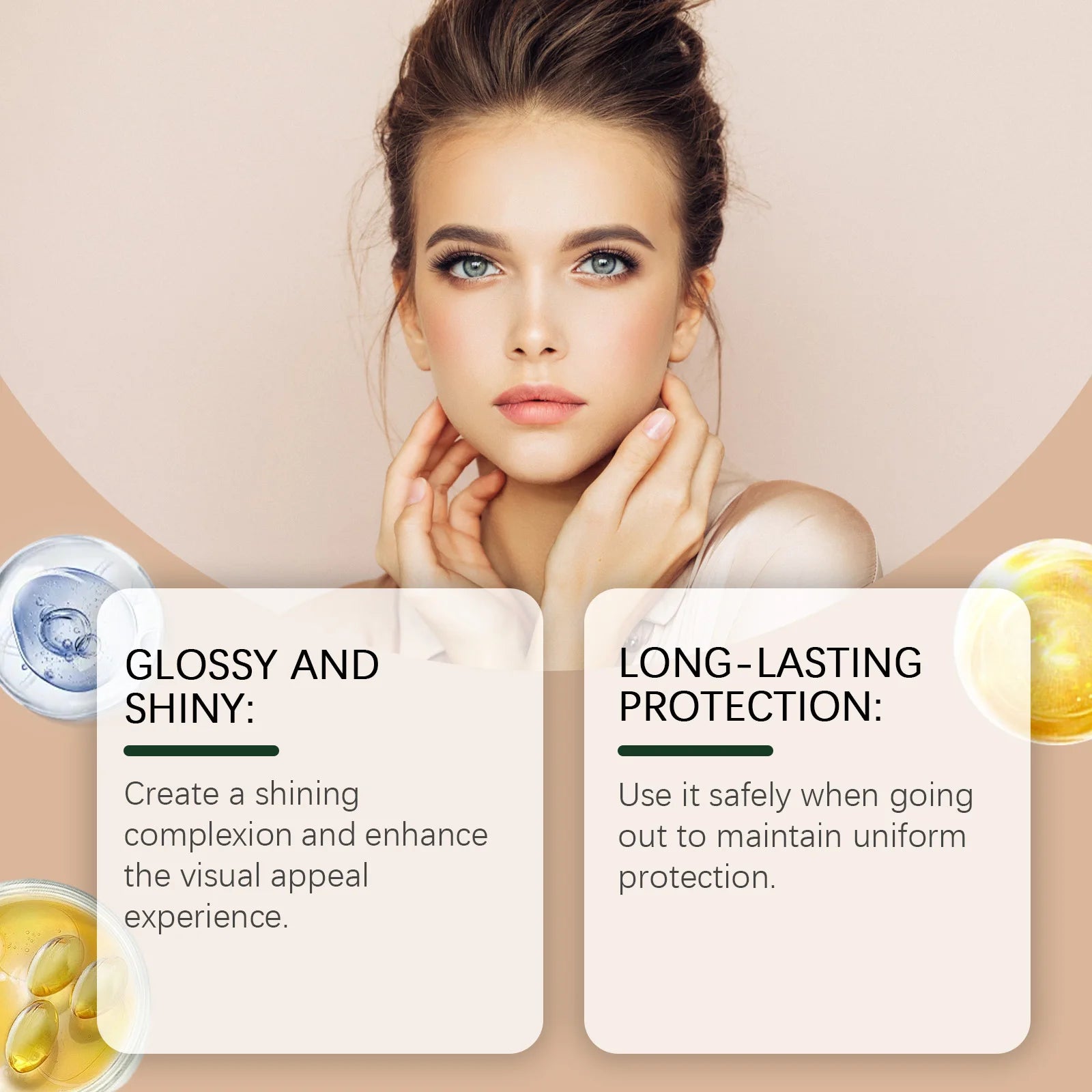 SPF 45 Shimmering Body Glow Oil for Sun Protection and Moisturized Skin - 8