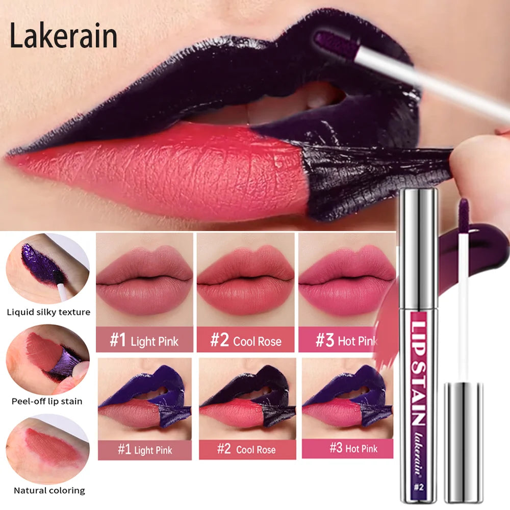 Peel-Off Long-Lasting Waterproof Lip Stain Tint for All-Day Wear
