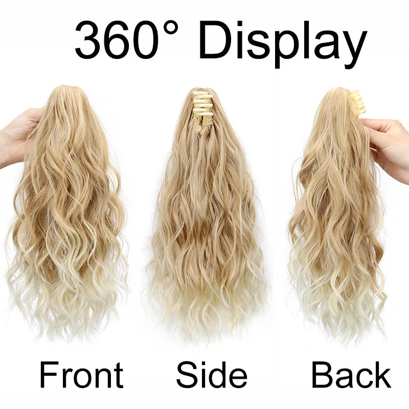 14-Inch Curly Claw Clip Ponytail Hair Extension