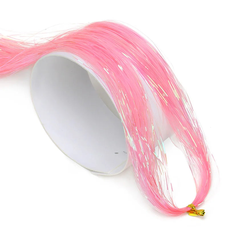 Sparkle Rainbow Hair Tinsel Extensions for Parties