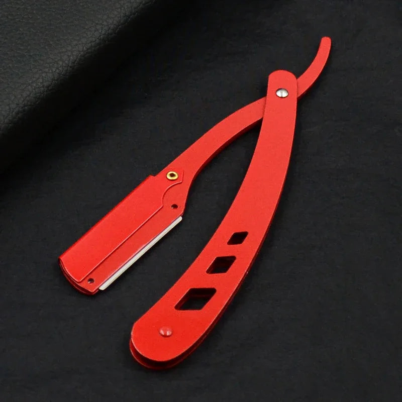 Professional Stainless Steel Folding Straight Razor for Smooth Shaving - 17