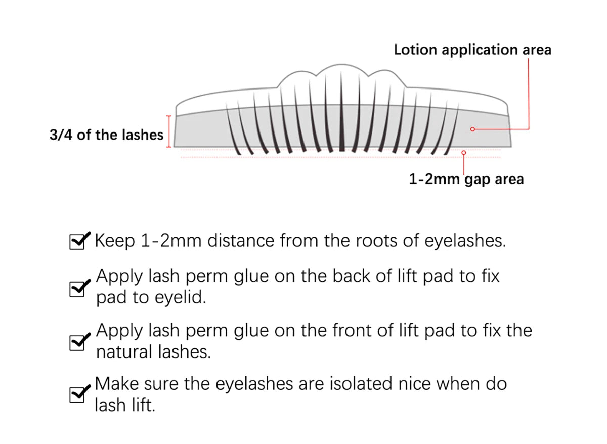 Professional Eyelash Lifting and Curling Perm Kit for Salon or Home Use - 9