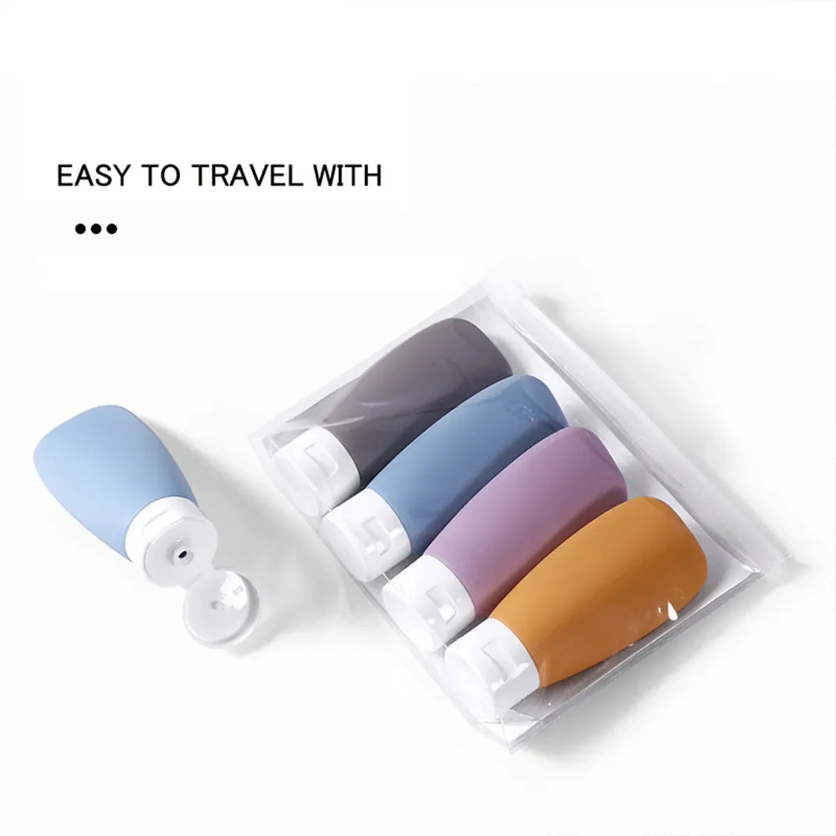 Leak-Proof Silicone Travel Bottles for Toiletries and Lotions - 2