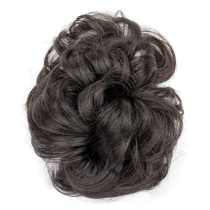 Messy Curly Hair Bun Claw Clip Extension for Instant Voluminous Updo - 9