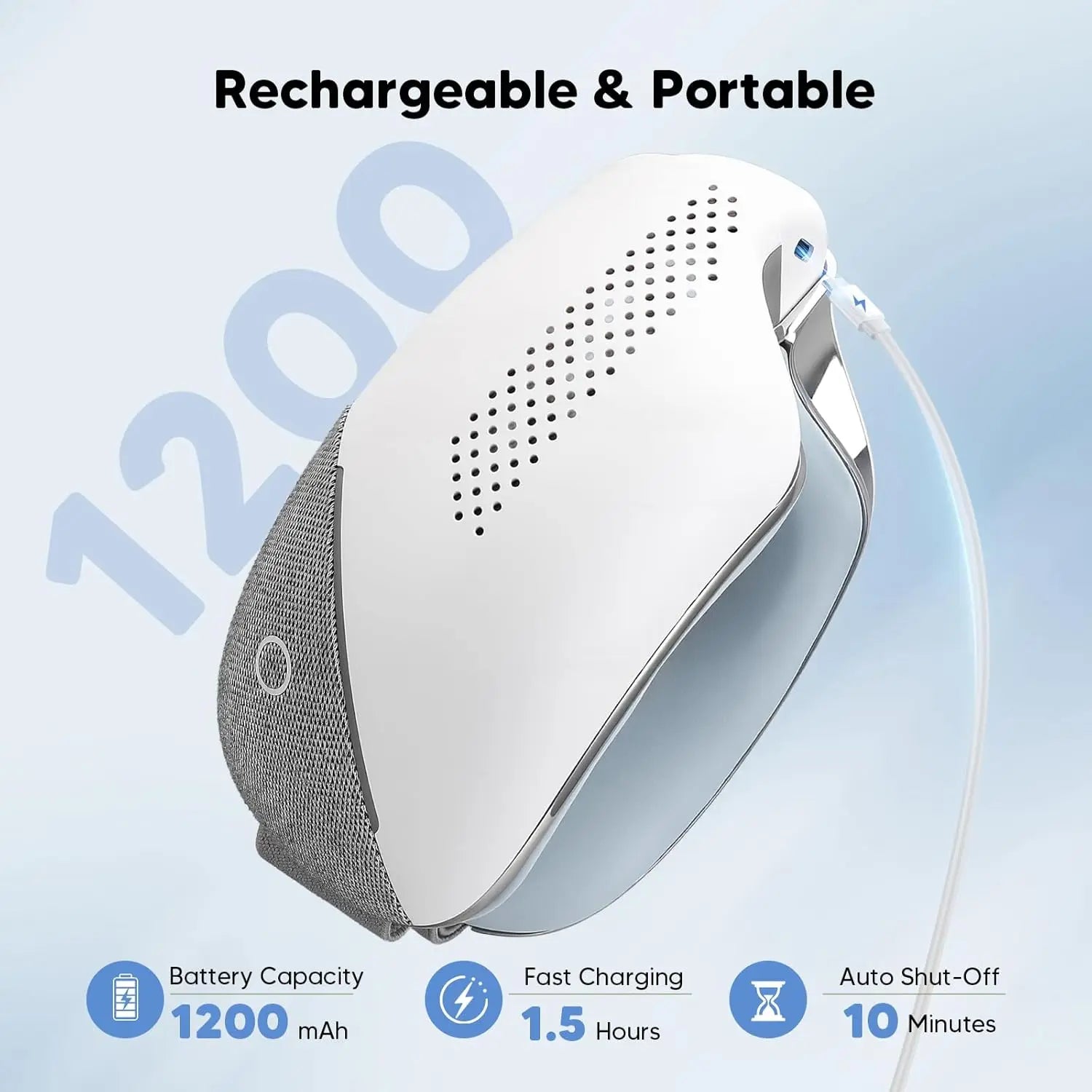Rechargeable Heated Airbag Eye Massager for Relief and Relaxation - 4