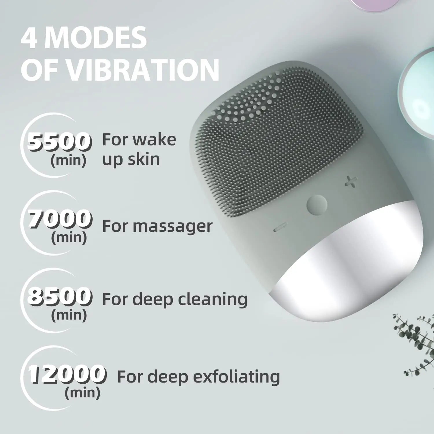 Electric Silicone Facial Cleansing Brush for Deep Pore Exfoliation - 3