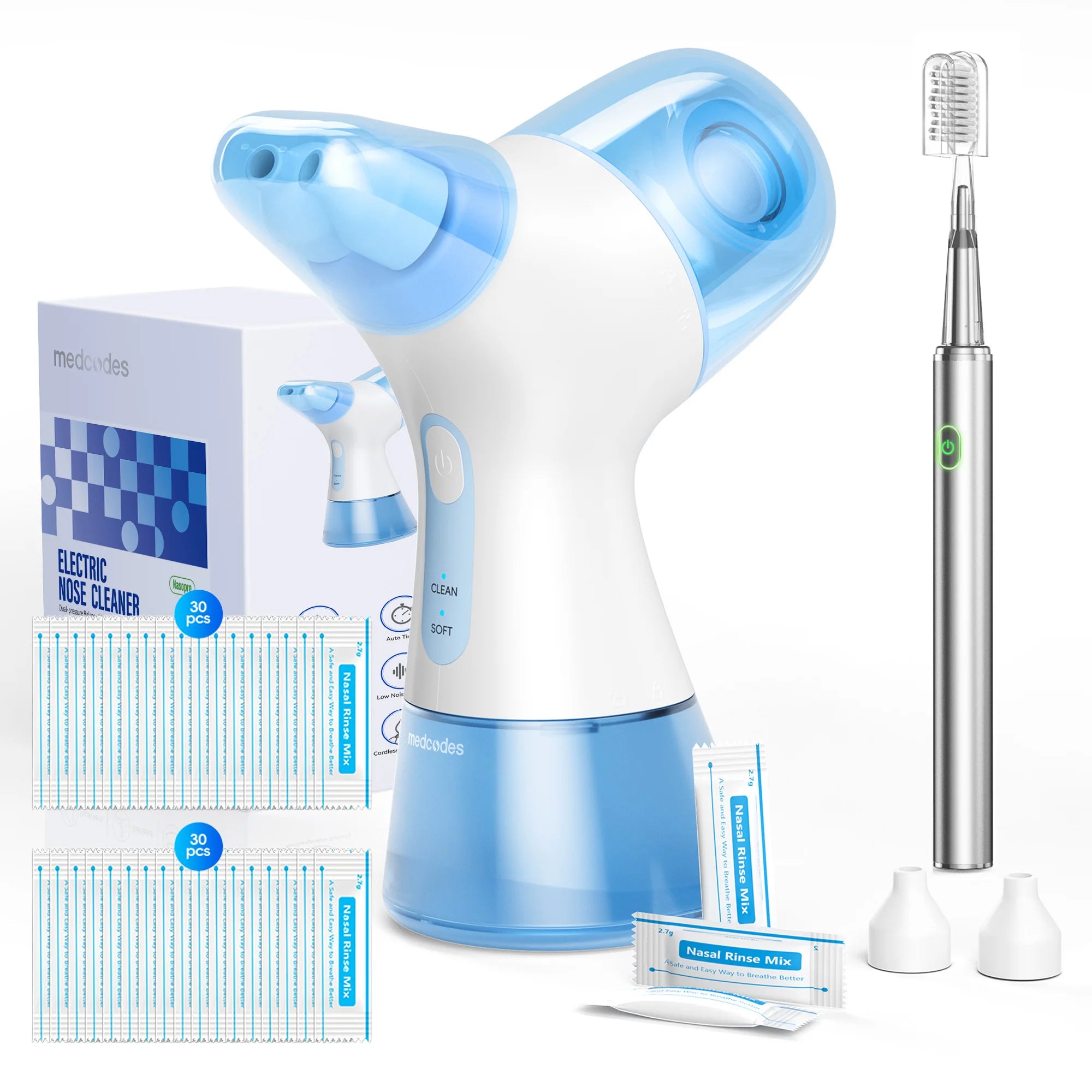 Electric Nasal Irrigation System and Sinus Congestion Relief Kit - 29
