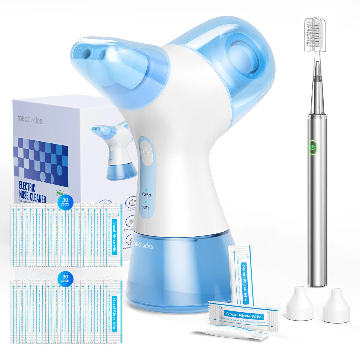 Electric Nasal Irrigation System and Sinus Congestion Relief Kit