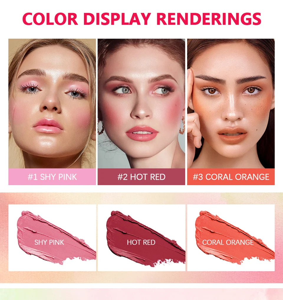 Tinted Moisturizing Blush Stick for Natural Cheeks, Eyes and Lips