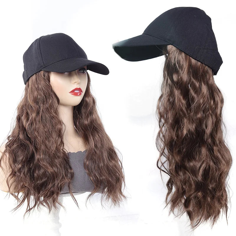 Wavy Hair Extension Baseball Cap for Effortless Styling - 11