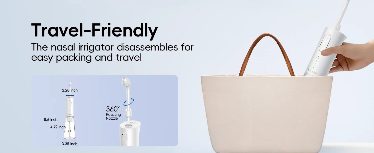 Electric Nasal Irrigator and Sinus Rinse Kit for Effective Allergy Relief - 10