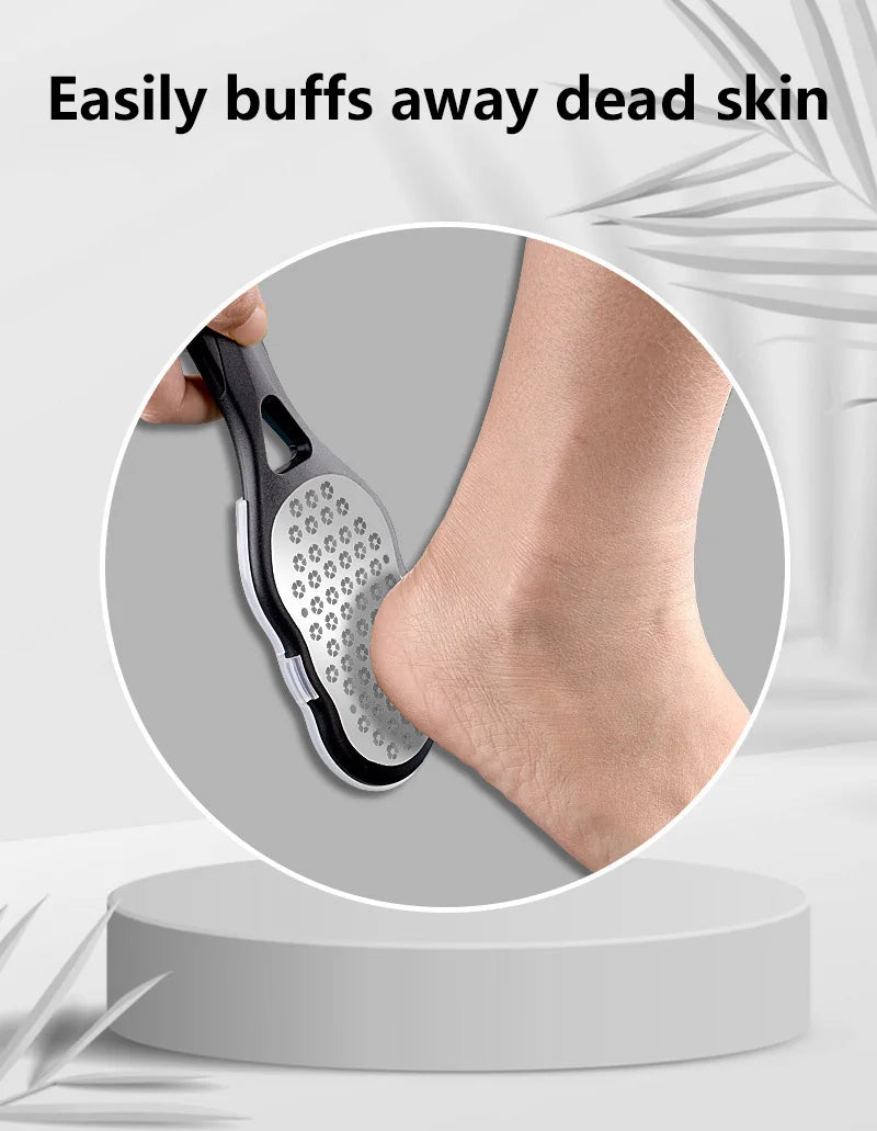 Professional Stainless Steel Foot File for Cracked Heels and Callus Removal